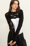 Open Knit Shrug Sweater